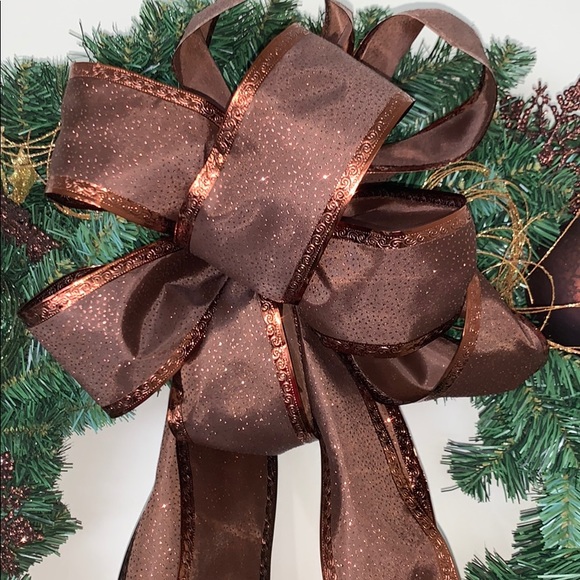 Hand made Christmas wreath - Picture 2 of 4